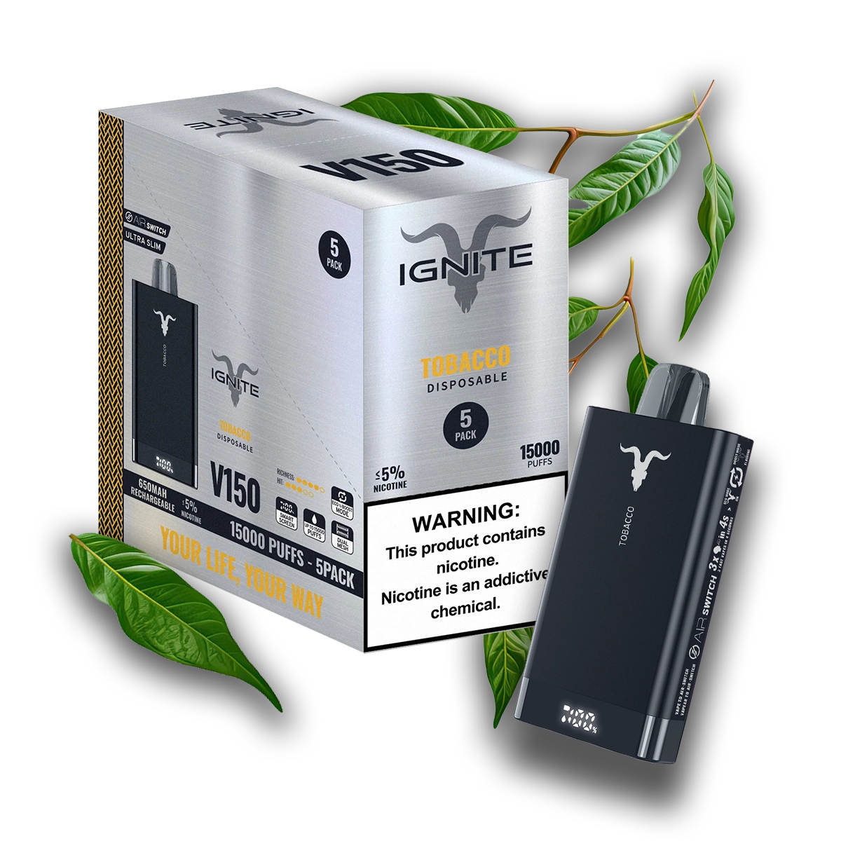 IGNITE V150 Tobacco